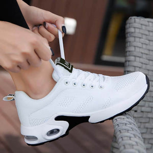 Damen Frühling Mesh Flying Weben Bequeme Casual Sportschuhe
