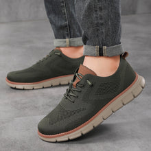 Lade das Bild in den Galerie-Viewer, draussenfeet strickschuhe 31562 armeegrun grau
