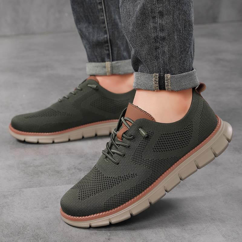 Herren Leichte Lässige Atmungsaktive Loafer Schuhe aus Gewebtem Stoff