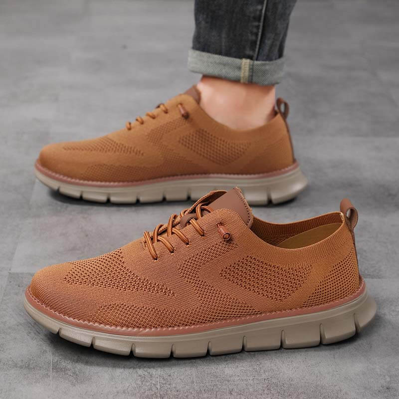 Herren Leichte Lässige Atmungsaktive Loafer Schuhe aus Gewebtem Stoff