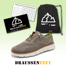 Lade das Bild in den Galerie-Viewer, draussenfeet strickschuhe 31562 khaki
