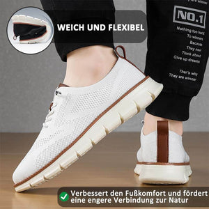 Herren Leichte Lässige Atmungsaktive Loafer Schuhe aus Gewebtem Stoff