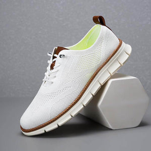 Herren Leichte Lässige Atmungsaktive Loafer Schuhe aus Gewebtem Stoff
