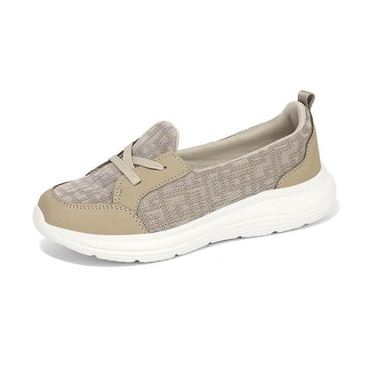Damen Slip-on Freizeitschuhe Low-Top Flache Sohlen Wanderschuhe