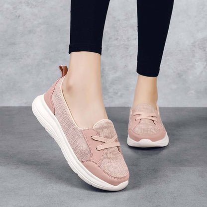 Damen Slip-on Freizeitschuhe Low-Top Flache Sohlen Wanderschuhe