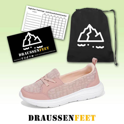 Damen Slip-on Freizeitschuhe Low-Top Flache Sohlen Wanderschuhe