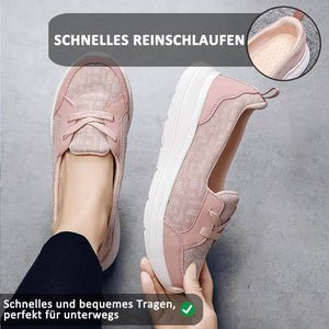 Damen Slip-on Freizeitschuhe Low-Top Flache Sohlen Wanderschuhe