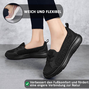 Damen Slip-on Freizeitschuhe Low-Top Flache Sohlen Wanderschuhe