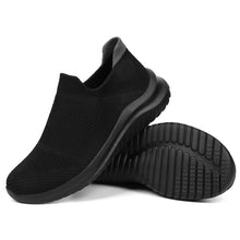 Lade das Bild in den Galerie-Viewer, draussenfeet strickschuhe 31572 schwarz und weiss
