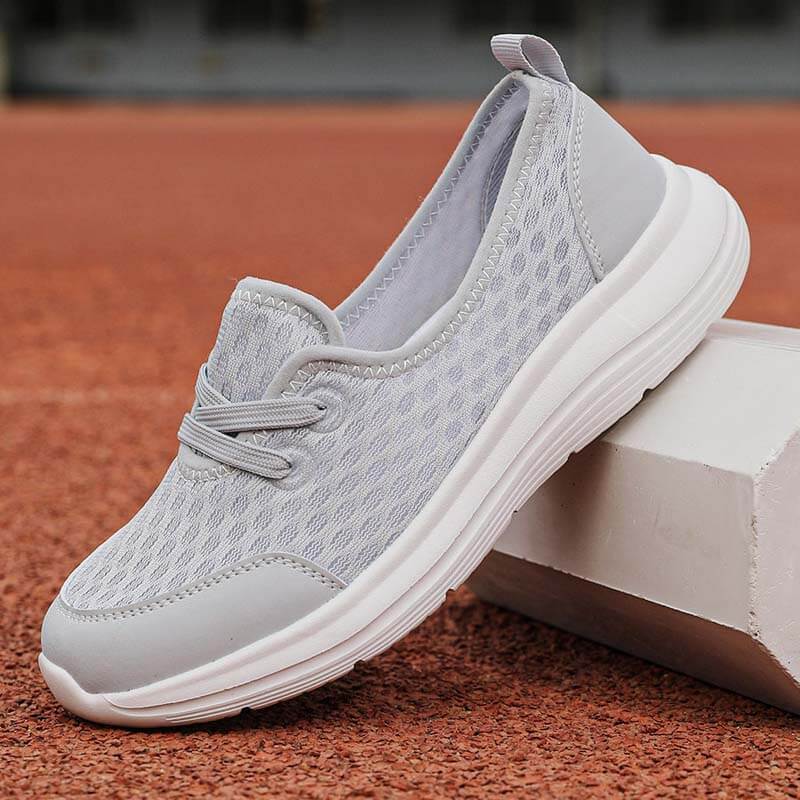 Damen Slip-On Casual Schuhe Low-Top Flache Sohle Flying Knit Walking Schuhe