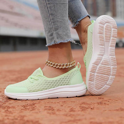 Damen Slip-On Casual Schuhe Low-Top Flache Sohle Flying Knit Walking Schuhe