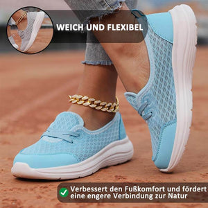 Damen Slip-On Casual Schuhe Low-Top Flache Sohle Flying Knit Walking Schuhe