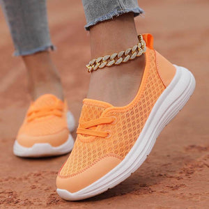 Damen Slip-On Casual Schuhe Low-Top Flache Sohle Flying Knit Walking Schuhe