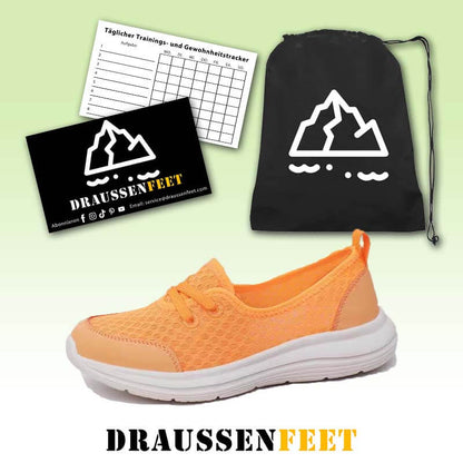 Damen Slip-On Casual Schuhe Low-Top Flache Sohle Flying Knit Walking Schuhe