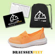 Lade das Bild in den Galerie-Viewer, draussenfeet strickschuhe 31573 orange
