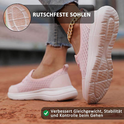 Damen Slip-On Casual Schuhe Low-Top Flache Sohle Flying Knit Walking Schuhe