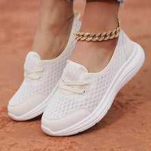 Lade das Bild in den Galerie-Viewer, Damen Slip-On Casual Schuhe Low-Top Flache Sohle Flying Knit Walking Schuhe
