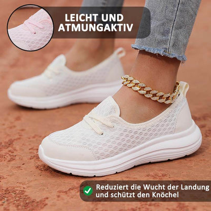 Damen Slip-On Casual Schuhe Low-Top Flache Sohle Flying Knit Walking Schuhe
