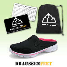 Lade das Bild in den Galerie-Viewer, draussenfeet strickschuhe hausschuhe 140693 schwarz
