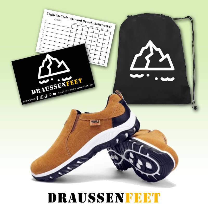 Wasserdichte Wanderschuhe ohne Schnürsenkel für Herren