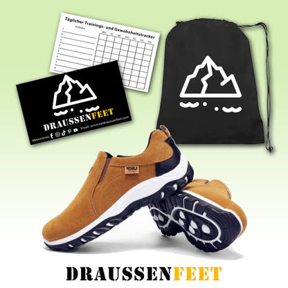 Wasserdichte Wanderschuhe ohne Schnürsenkel für Herren