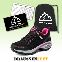 Lade das Bild in den Galerie-Viewer, draussenfeet trekking wanderschuhe 31570 schwarz
