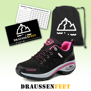 draussenfeet trekking wanderschuhe 31570 schwarz