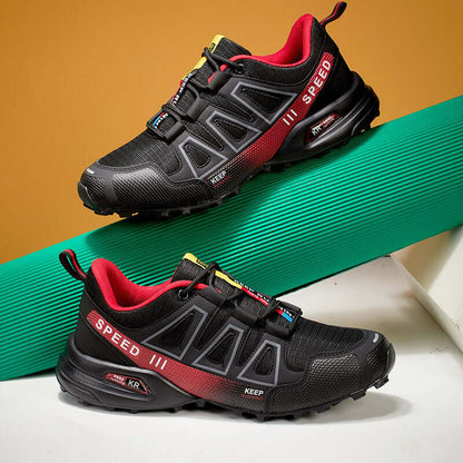 Herren Wanderschuhe Outdoor Ultraleichte atmungsaktive stoßdämpfende Fahrradschuhe