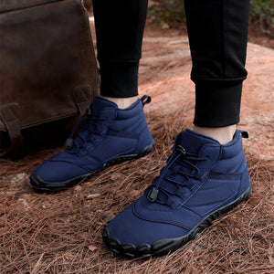 draussenfeet winter barfussschuhe schneestiefel 31426 blau