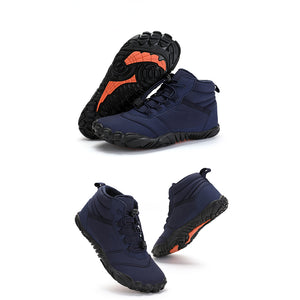 draussenfeet winter barfussschuhe schneestiefel 31426 blau