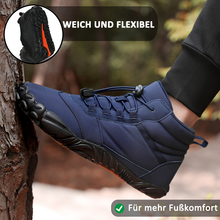 Lade das Bild in den Galerie-Viewer, draussenfeet winter barfussschuhe schneestiefel 31426 blau
