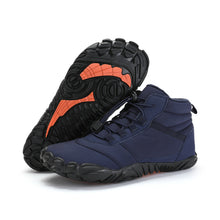 Lade das Bild in den Galerie-Viewer, draussenfeet winter barfussschuhe schneestiefel 31426 blau

