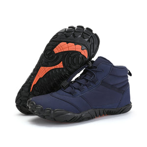 draussenfeet winter barfussschuhe schneestiefel 31426 blau