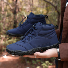 Lade das Bild in den Galerie-Viewer, draussenfeet winter barfussschuhe schneestiefel 31426 blau
