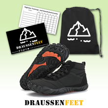 Lade das Bild in den Galerie-Viewer, draussenfeet winter barfussschuhe schneestiefel 31426 schwarz
