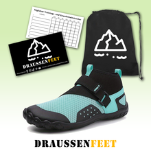 Lade das Bild in den Galerie-Viewer, draussenfeet winter barfussschuhe schneestiefel 31446 himmelblau
