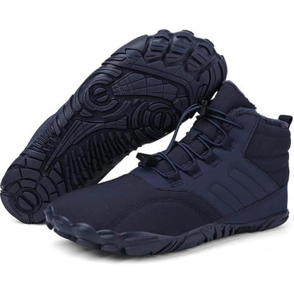 Men's barefoot shoes toe shoes, winter shoes snow boots fast drying trailla shoes, soft light fitness shoes breathing active aqua shoes with non -slip sole & wide toe box