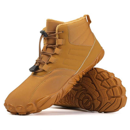 Men's barefoot shoes toe shoes, winter shoes snow boots fast drying trailla shoes, soft light fitness shoes breathing active aqua shoes with non -slip sole & wide toe box