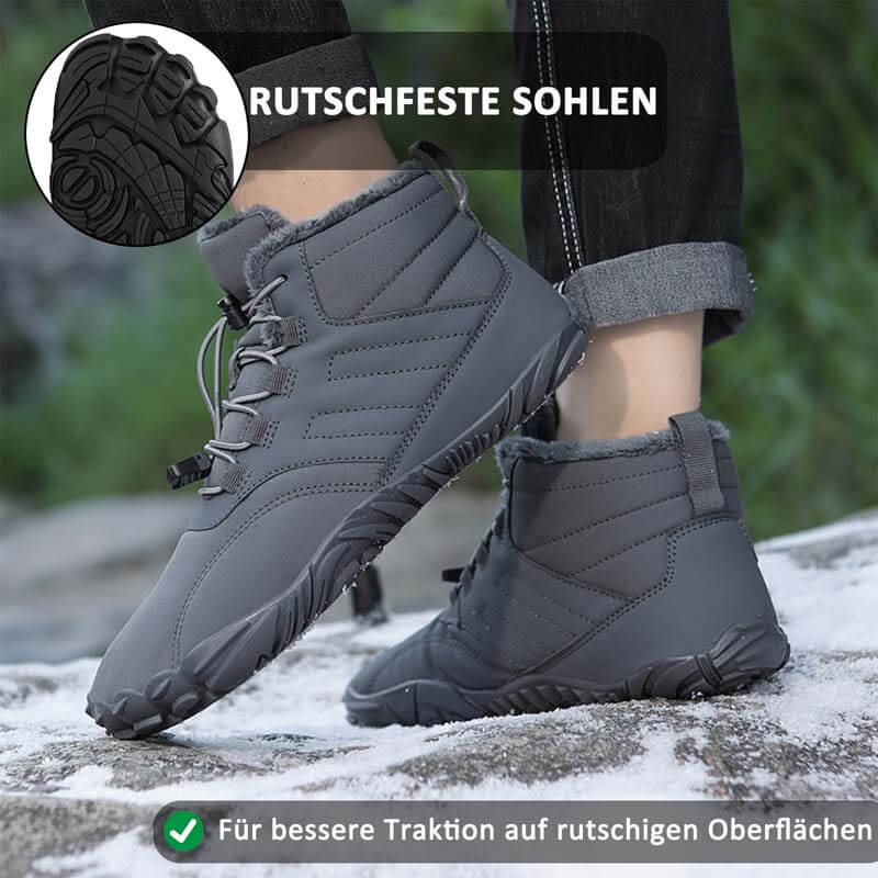 Men's barefoot shoes toe shoes, winter shoes snow boots fast drying trailla shoes, soft light fitness shoes breathing active aqua shoes with non -slip sole & wide toe box