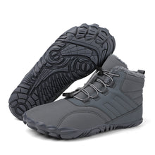Lade das Bild in den Galerie-Viewer, draussenfeet winter barfussschuhe schneestiefel 31452 grau
