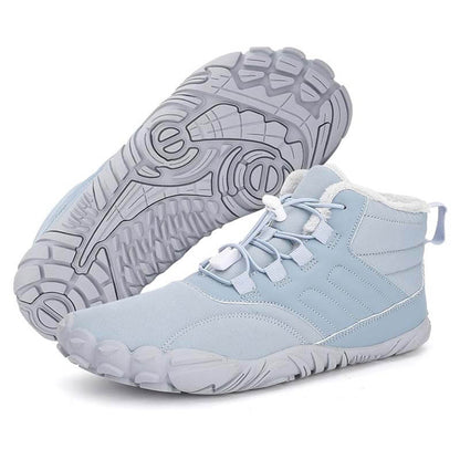 Men's barefoot shoes toe shoes, winter shoes snow boots fast drying trailla shoes, soft light fitness shoes breathing active aqua shoes with non -slip sole & wide toe box