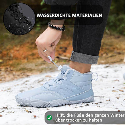 Men's barefoot shoes toe shoes, winter shoes snow boots fast drying trailla shoes, soft light fitness shoes breathing active aqua shoes with non -slip sole & wide toe box