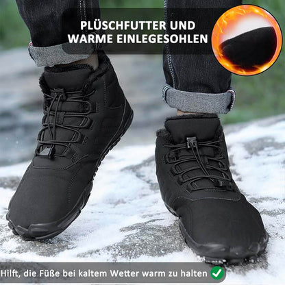 Men's barefoot shoes toe shoes, winter shoes snow boots fast drying trailla shoes, soft light fitness shoes breathing active aqua shoes with non -slip sole & wide toe box