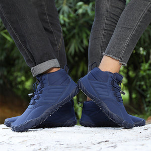 draussenfeet winter barfussschuhe schneestiefel 31453 blau