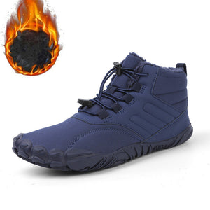 draussenfeet winter barfussschuhe schneestiefel 31453 blau