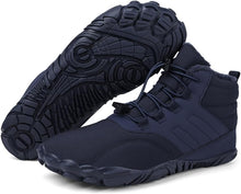 Lade das Bild in den Galerie-Viewer, draussenfeet winter barfussschuhe schneestiefel 31453 blau

