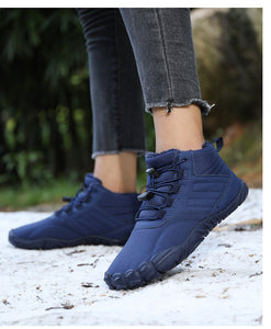 draussenfeet winter barfussschuhe schneestiefel 31453 blau