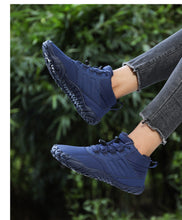 Lade das Bild in den Galerie-Viewer, draussenfeet winter barfussschuhe schneestiefel 31453 blau
