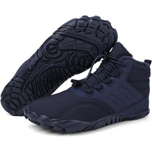 Lade das Bild in den Galerie-Viewer, draussenfeet winter barfussschuhe schneestiefel 31453 blau
