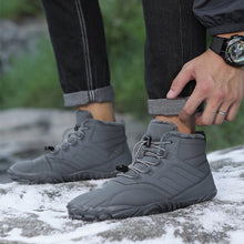Lade das Bild in den Galerie-Viewer, draussenfeet winter barfussschuhe schneestiefel 31453 grau
